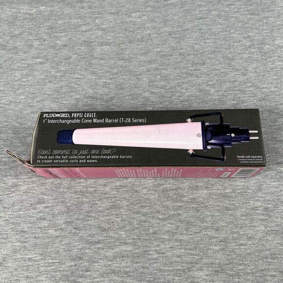 Plugged In POPSI CURLS 1" Interchangeable Cone Barrel T-28 Series - Picture 5 of 8